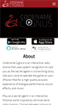 Mobile Screenshot of codenamecygnus.com